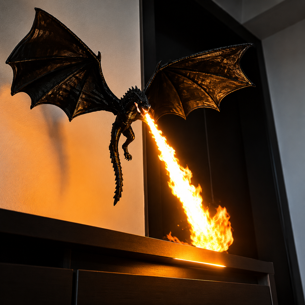 DragonFlame™ 3D Fire Glow Night Light